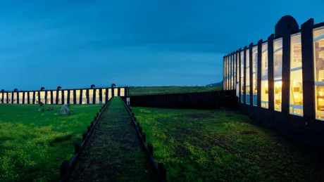 Extrerior of Remota Patagonia Lodge in Puerto Natales, Chile