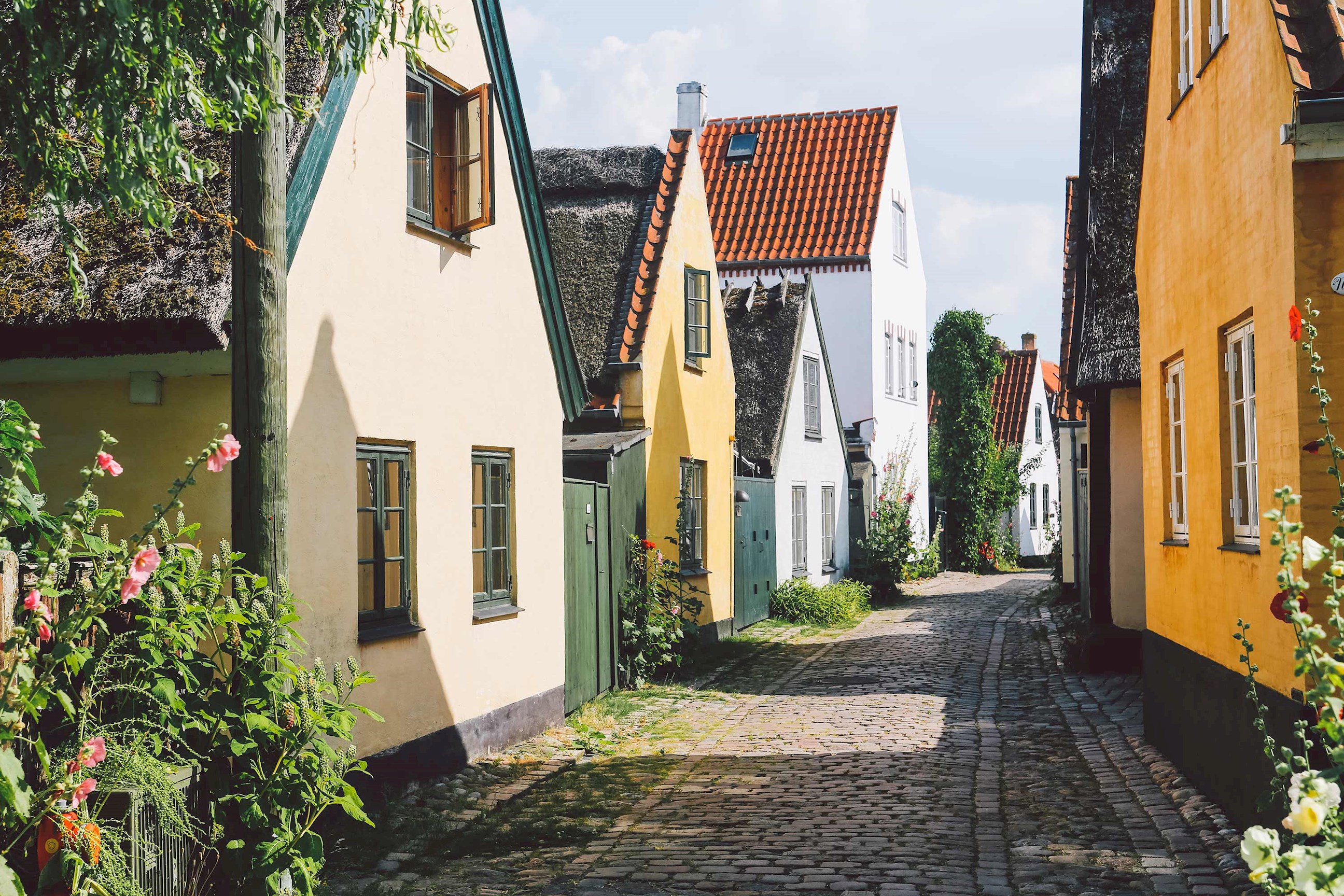 A street view of Dragor, Denmark
