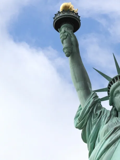 Usa New York Statue Of Liberty Sky