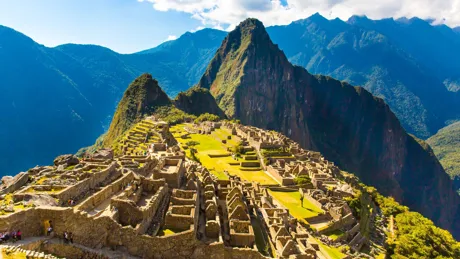 Machu Picchu ruins In Peru South America
