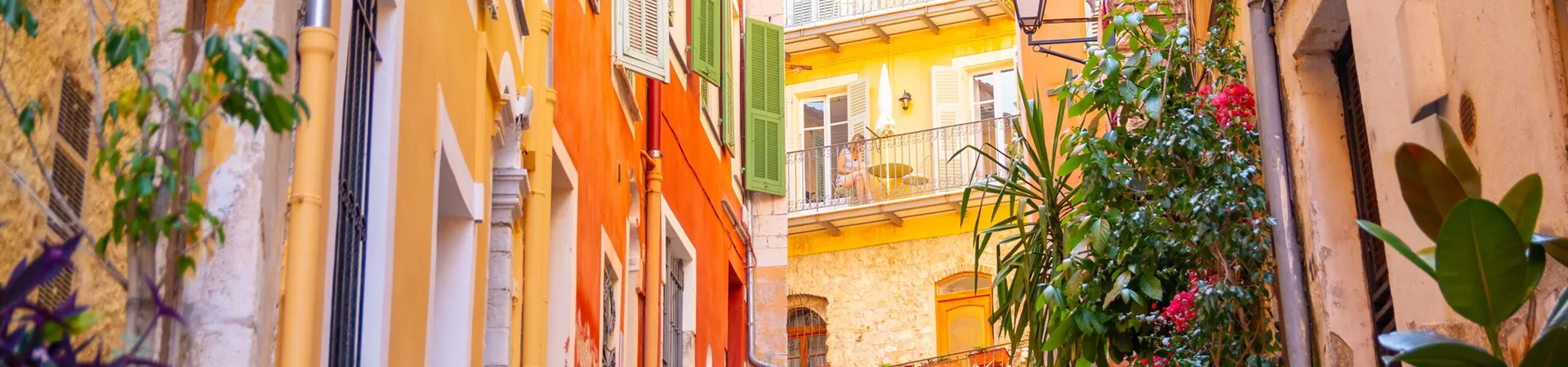 Website Banner Colorful Buildings In Nice On French Riviera, Cote D'azur, Southern France 1068672684 Monaco