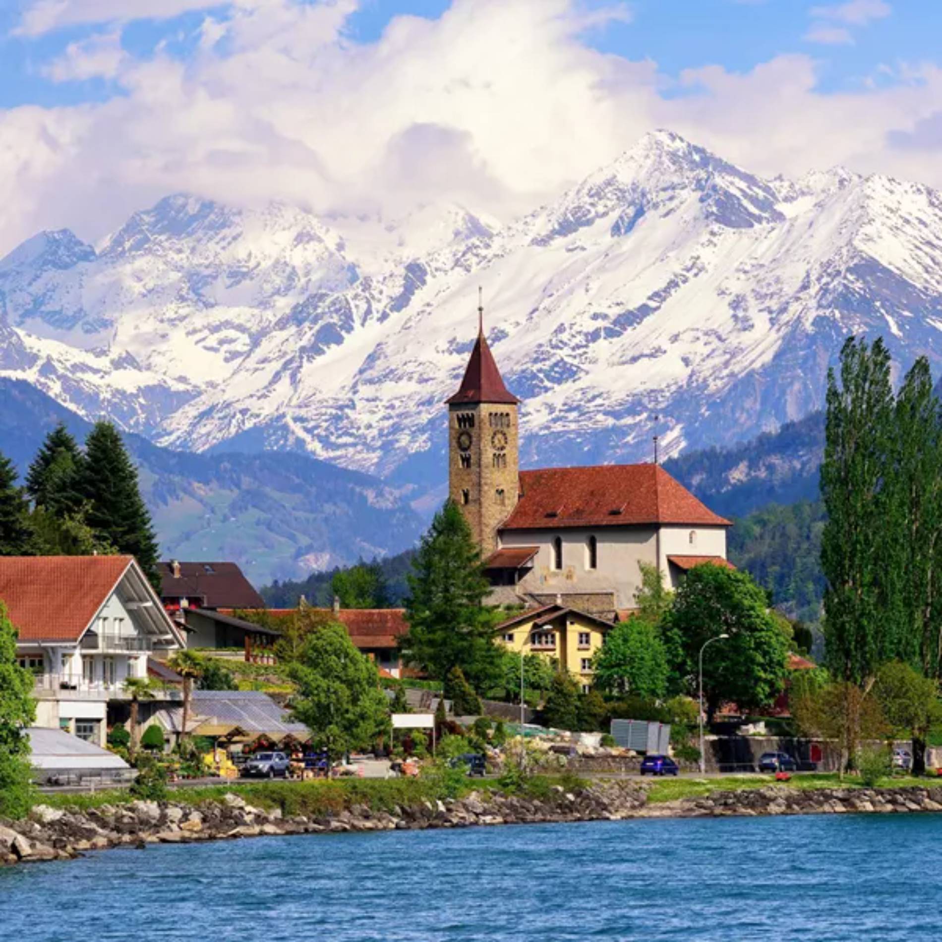 Brienz Lake in Brienz Interlaken, Switzerland