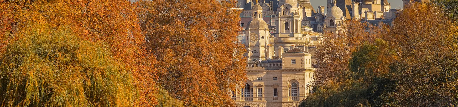 St James's Park during autumn in London, United Kingdom