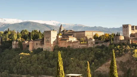 View Of Alhambra in Spain, Andalusia, Granada
