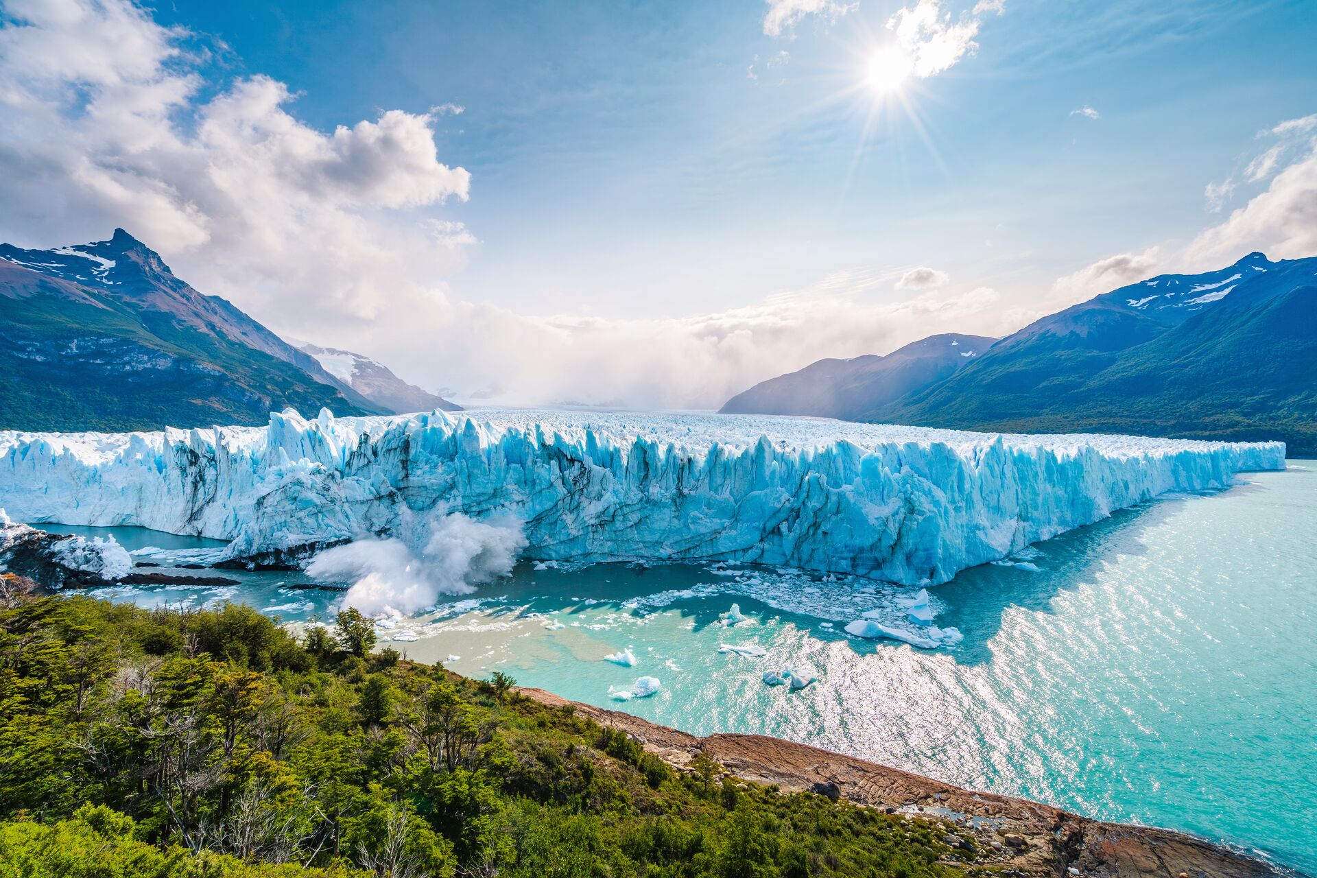 Perito Moreno Glacier In Los Glaciares National Park, El Calafate, Patagonia Argentina