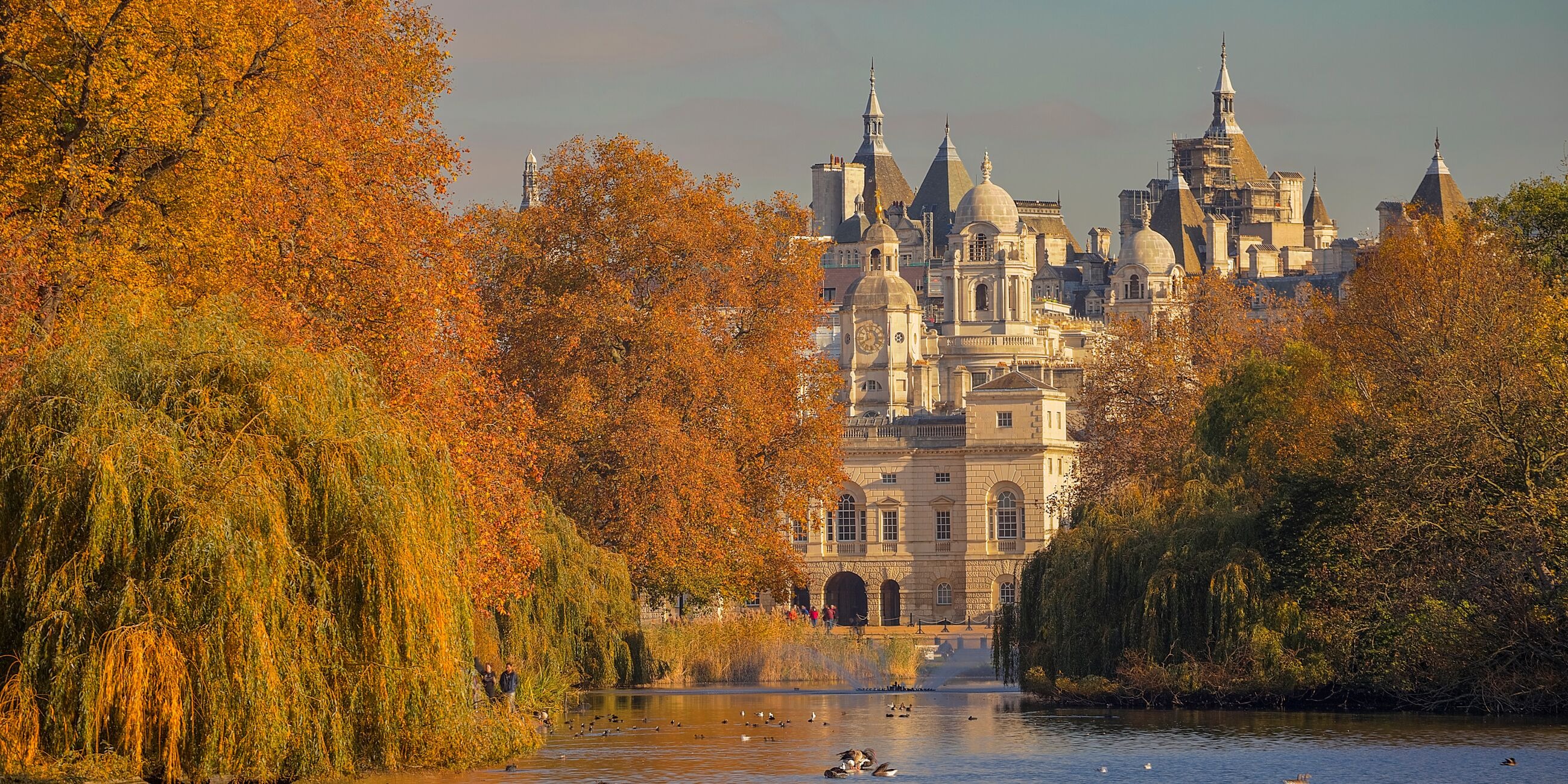 Autumn in St James Park in London, United Kingdom 