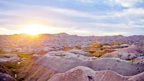 Badlands National Park In Southwest South Dakota with 244000 Acres Of Pinnacles And Spires in USA