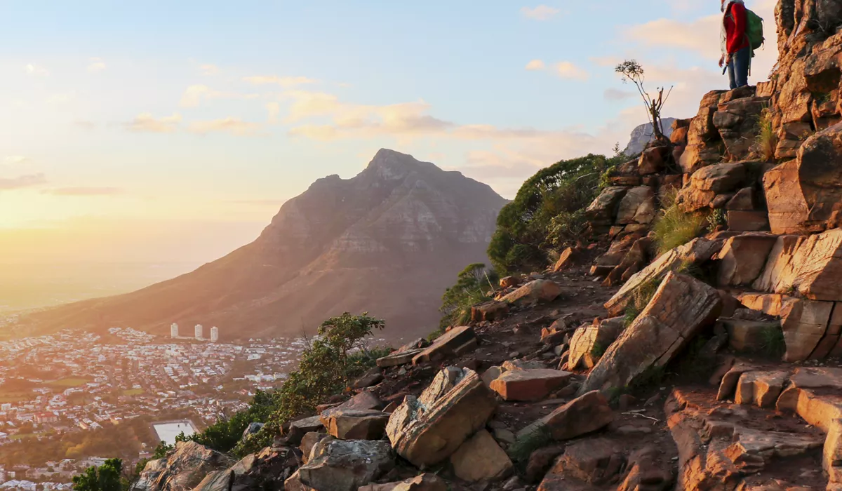 Lion's Head mountain in Cape Town, South Africa