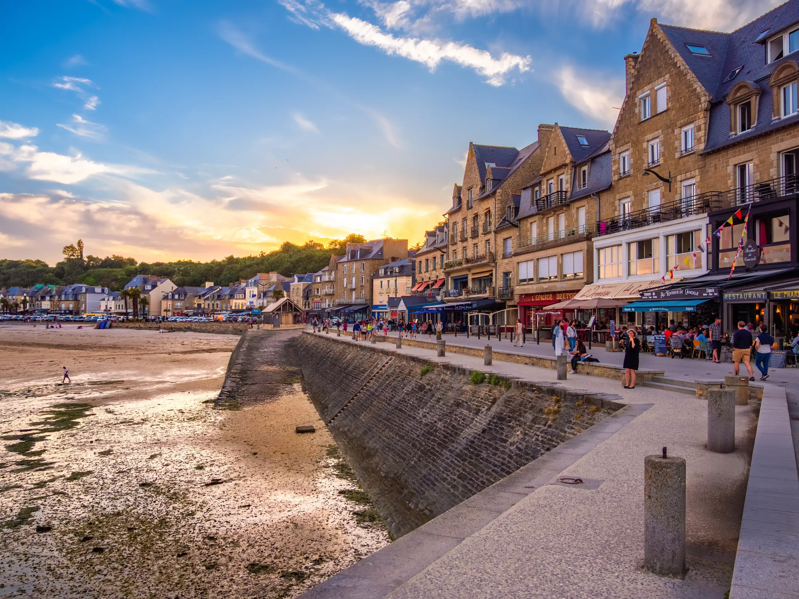 The coastal village of Cancale, France