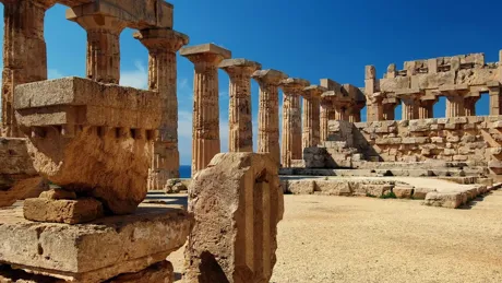 The Temple Of Juno In The Valley Of The Temples At Agrigento Sicily Italy