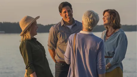 A group of travellers in Natchez, Mississippi, USA