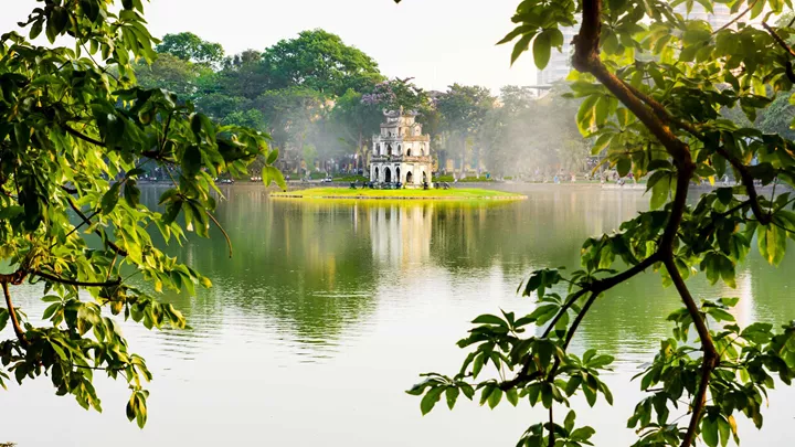 Turtle Tower in Hanoi, Vietnam