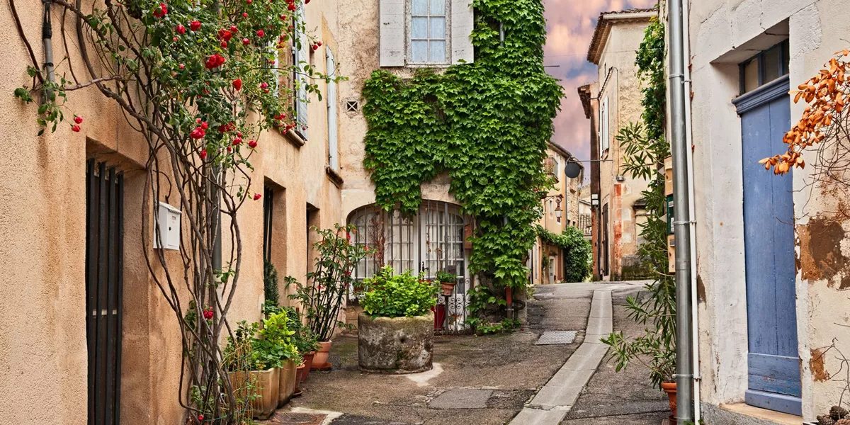 Pretty French Village in the South of France, France