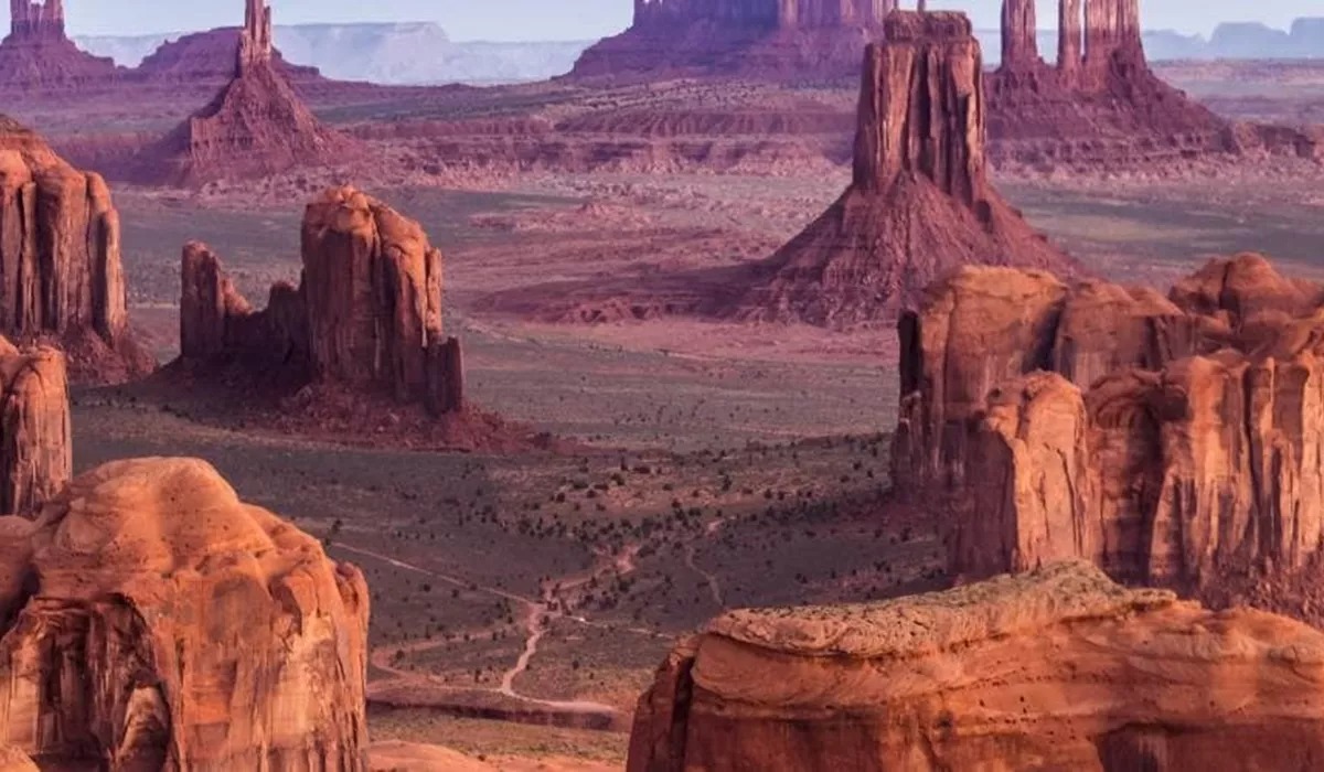 Landscape of Monument Valley in Arizona USA
