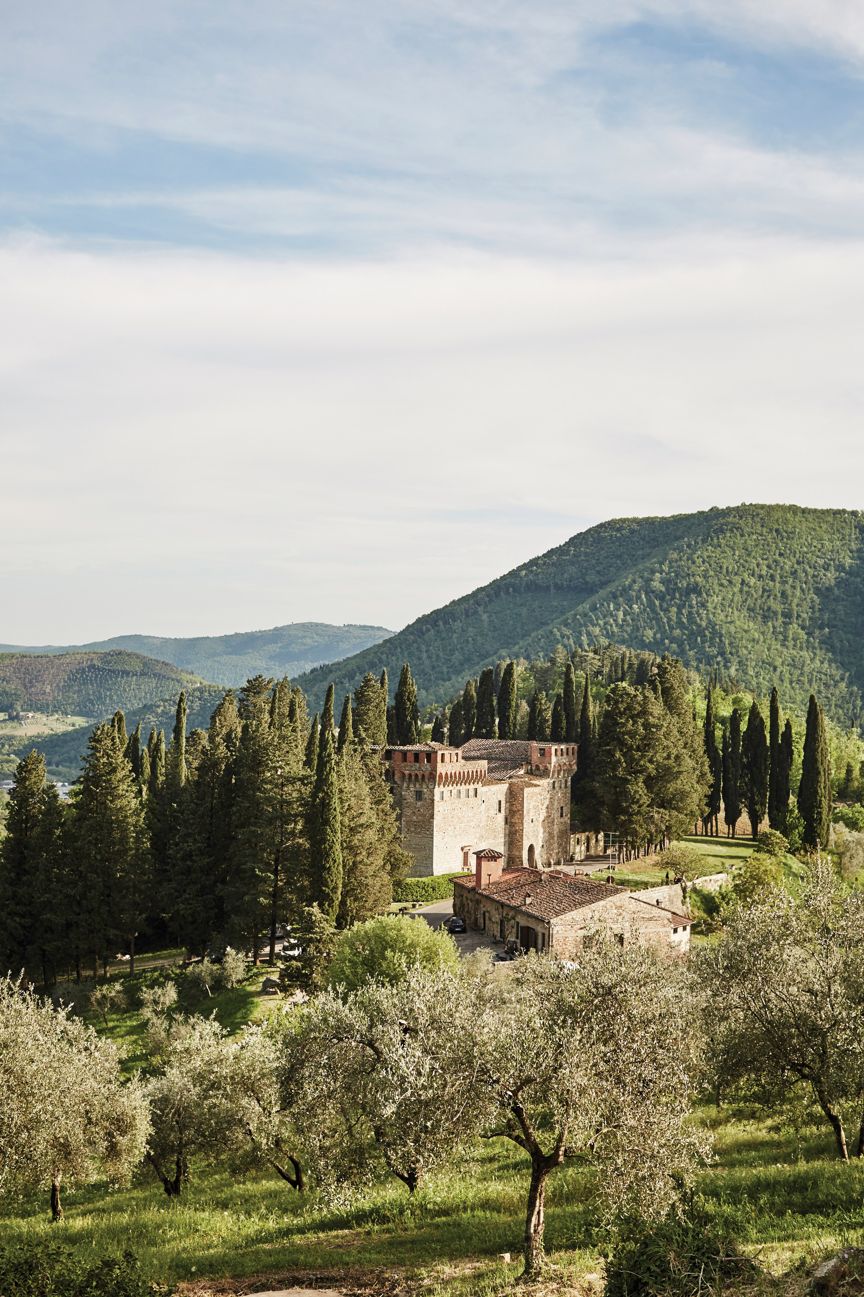 Castello del Trebbio in Tuscany, Italy
