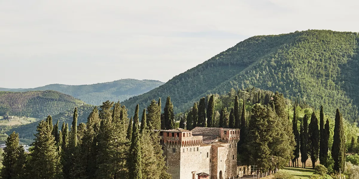 Castello del Trebbio in Tuscany, Italy