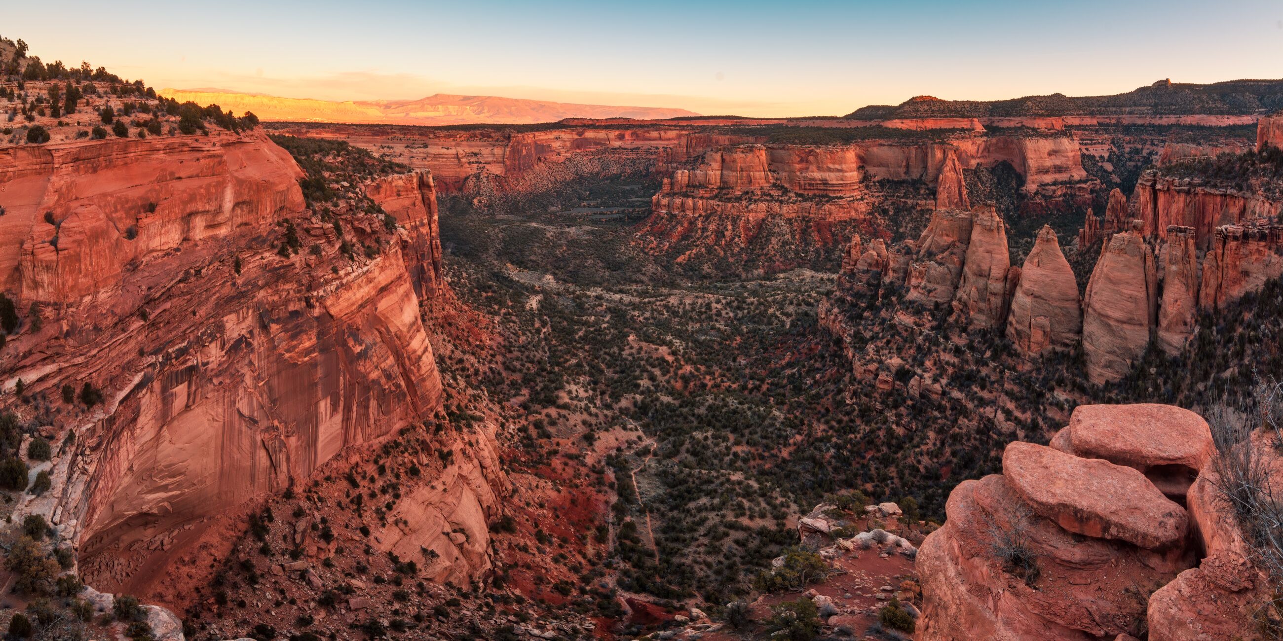Colorado National Monument At Sunset