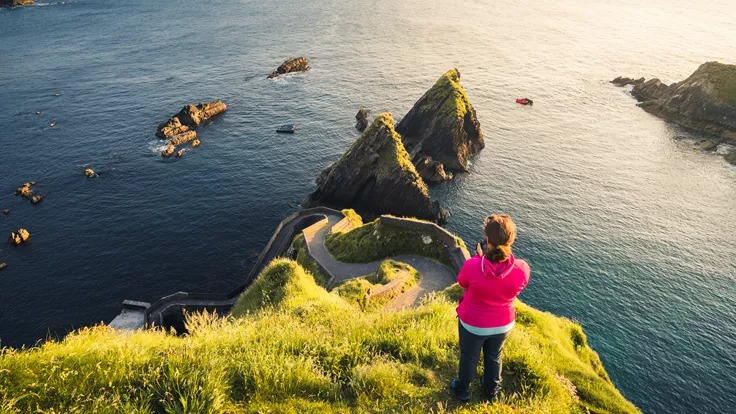 Woman at Dunquin Pier, Ireland