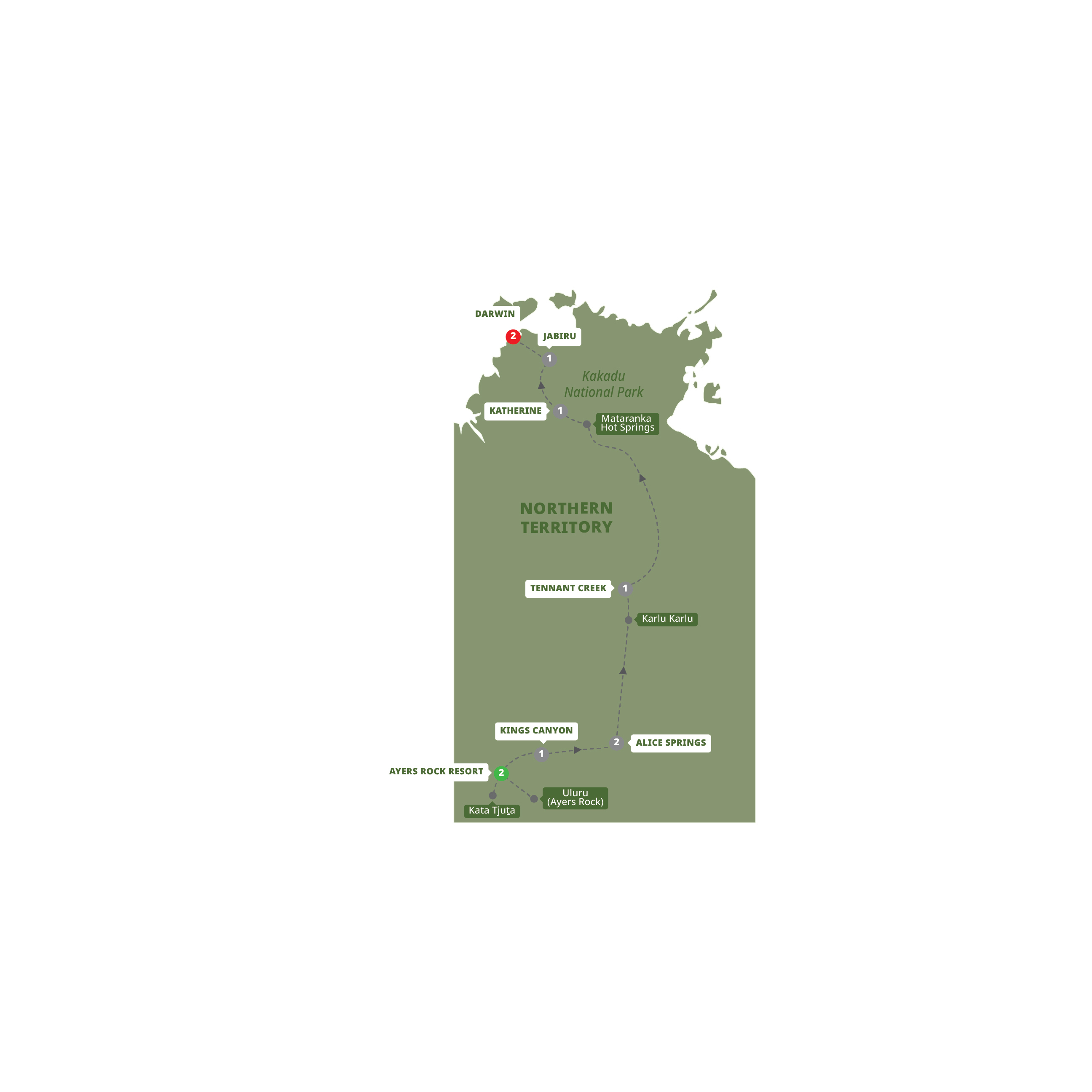 Outback Safari Guided Tour Maps