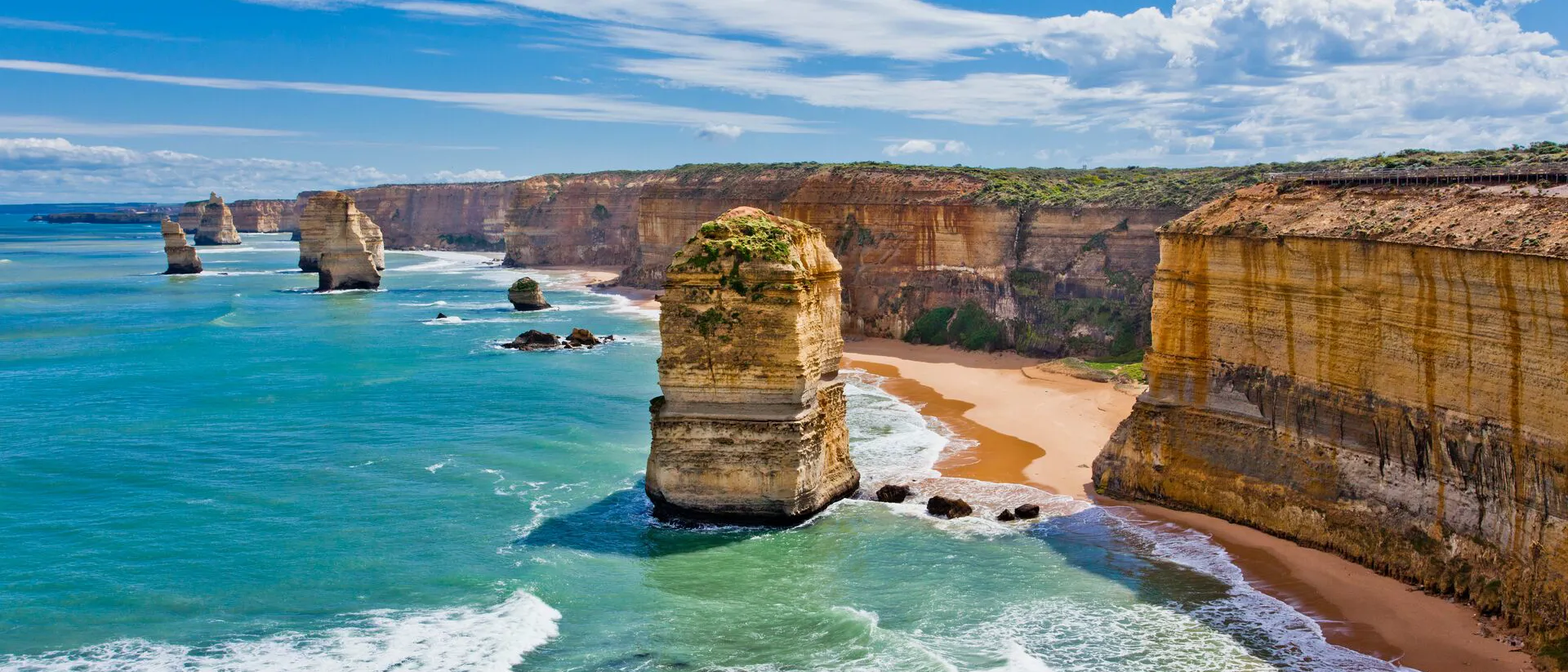 View of Twelve Apostles from above, Australia