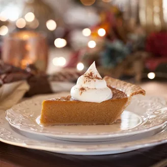 Close up image of Pumpkin Pie