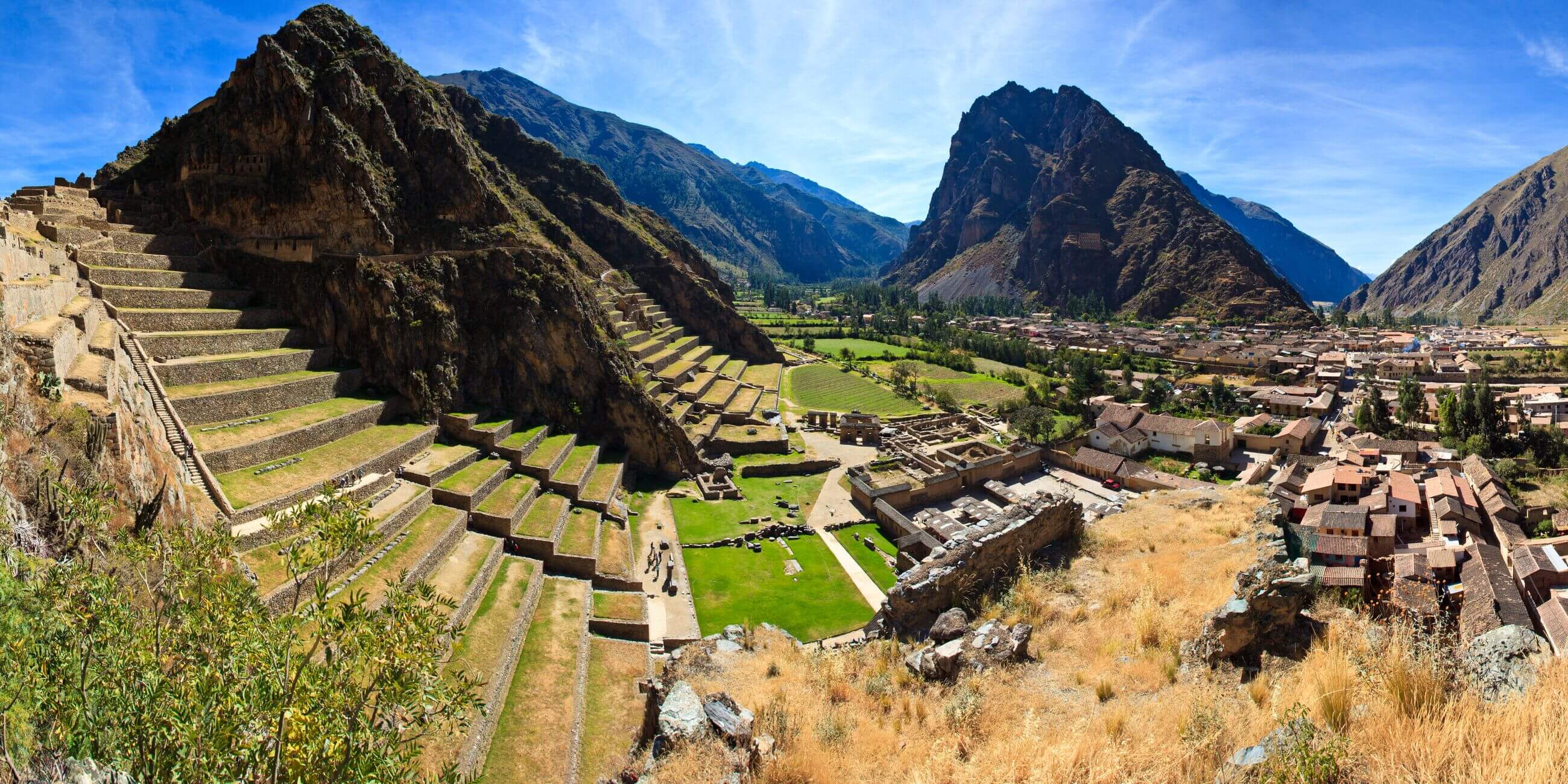 View of Ollantaytambo, Peru