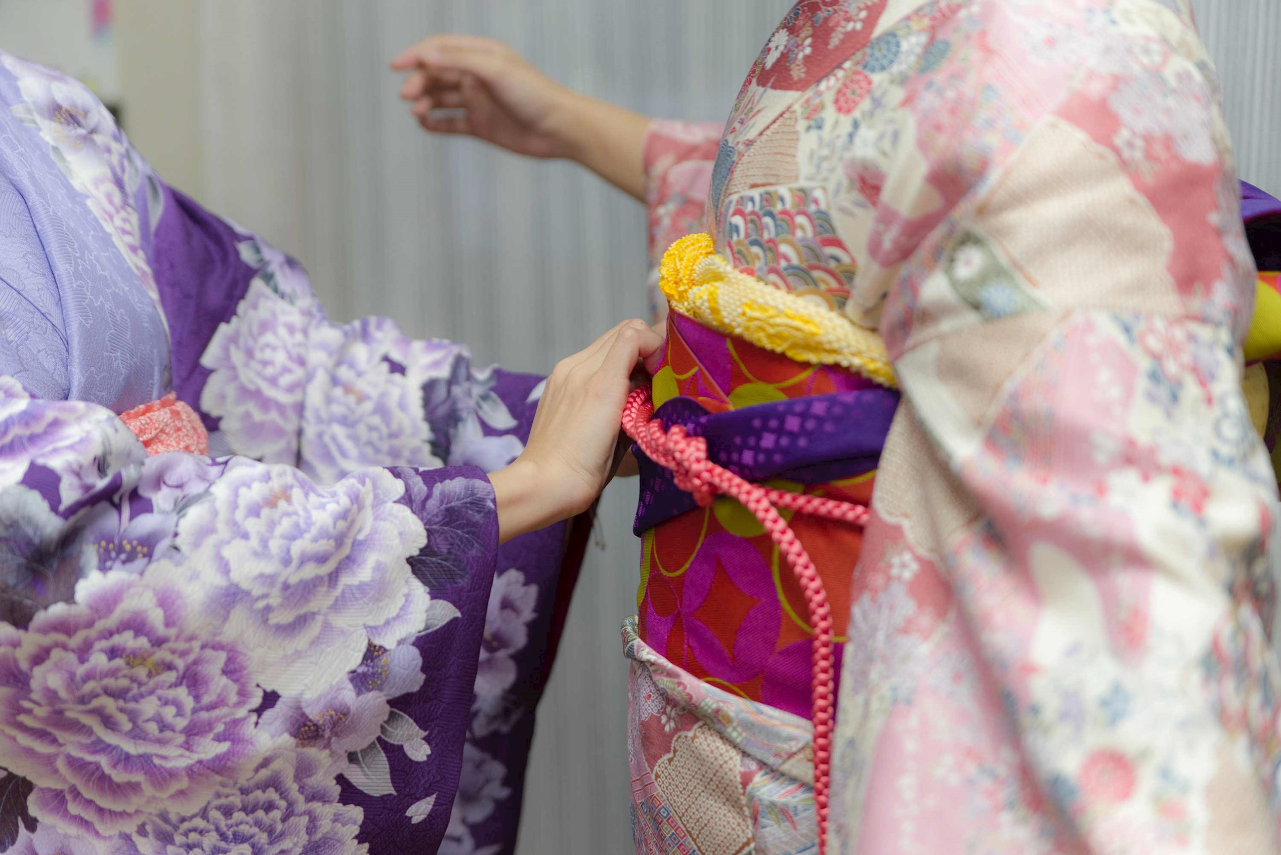 Kimono dressing experience in Tokyo, Japan