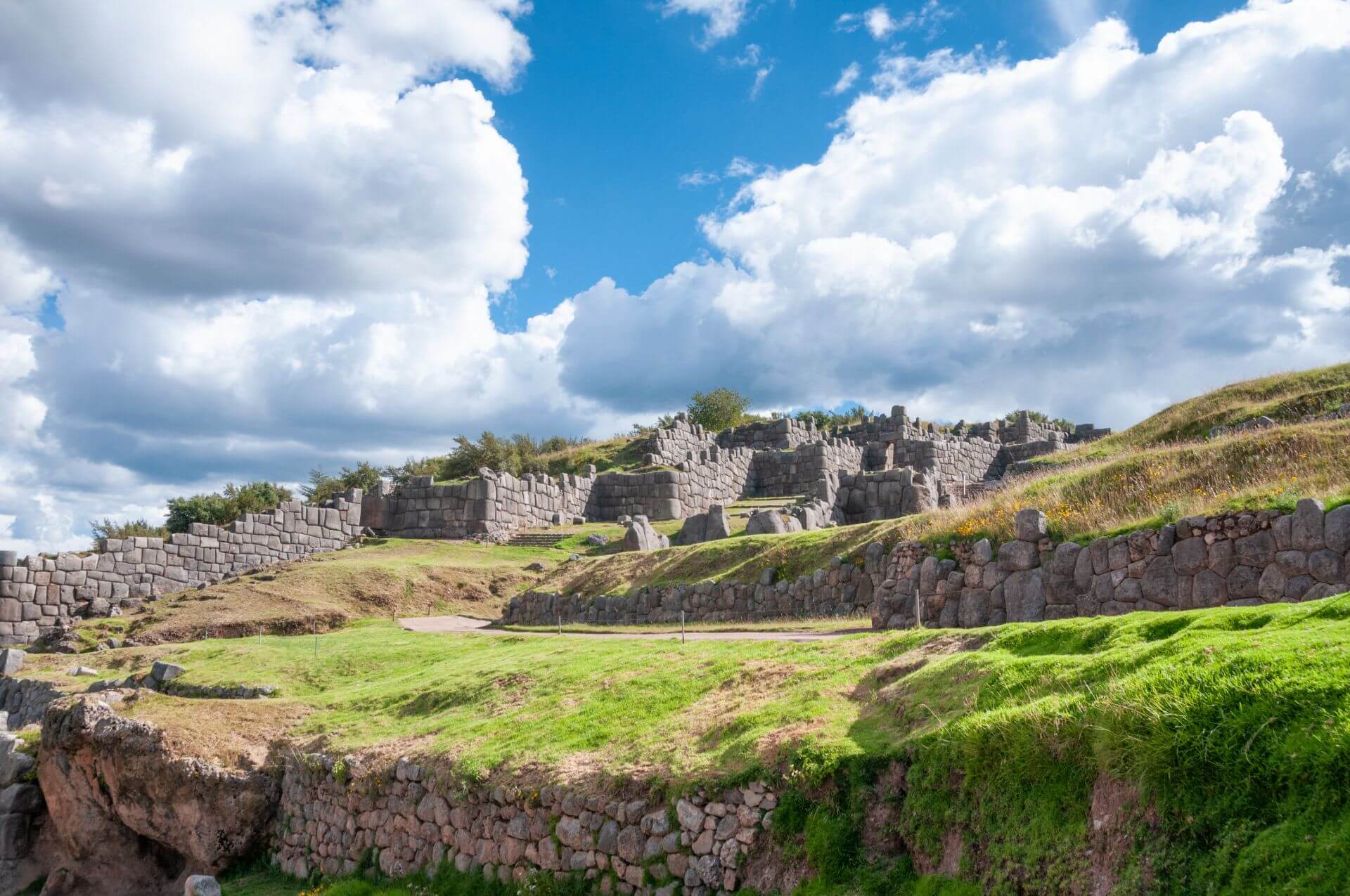 View Of The Inca Ruin At Sacsayhuaman In Cusco Peru