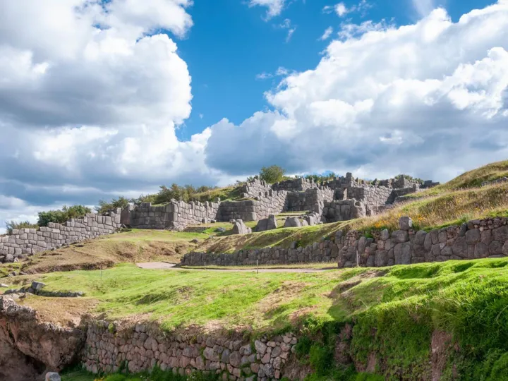 View Of The Inca Ruin At Sacsayhuaman In Cusco Peru