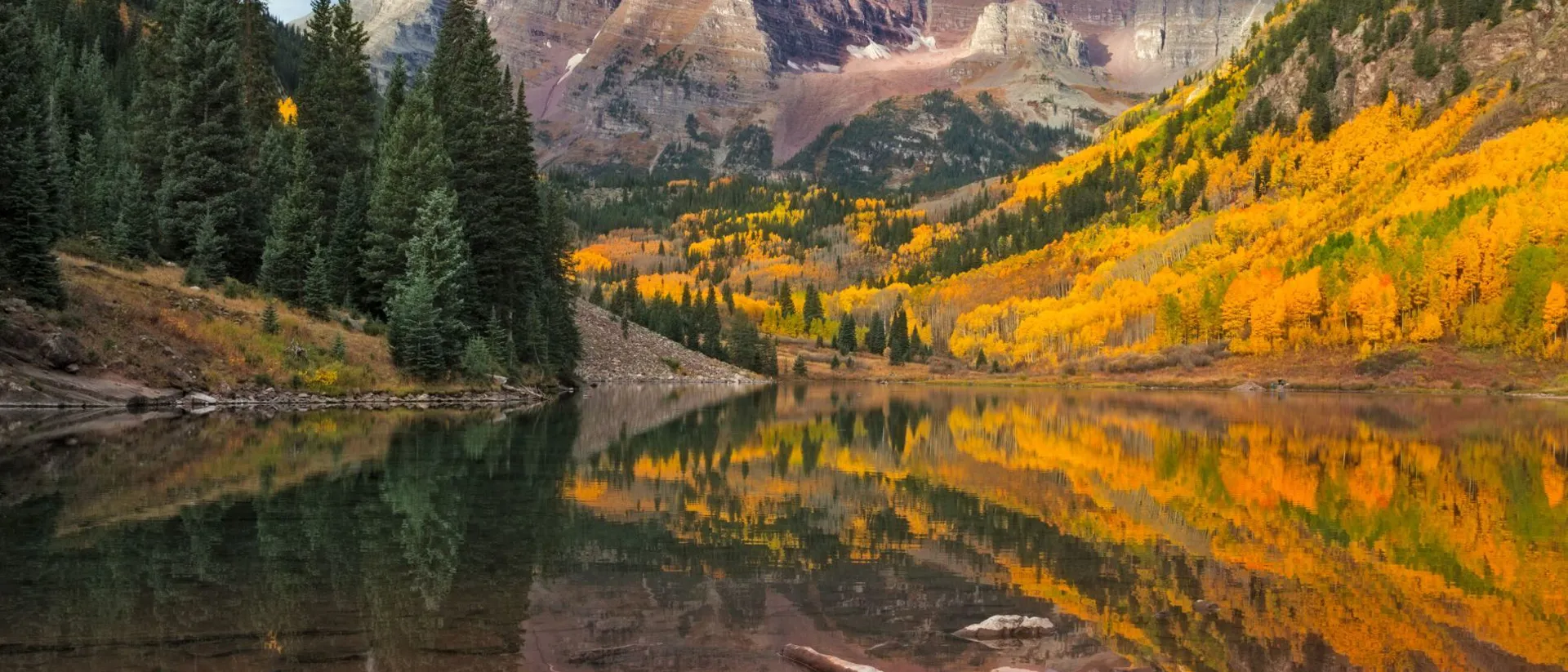 Elk mountain range in the Rocky Mountains of Colorado, United States
