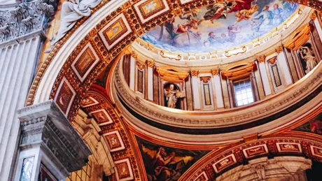 The ceiling of St. Peter's Basilica