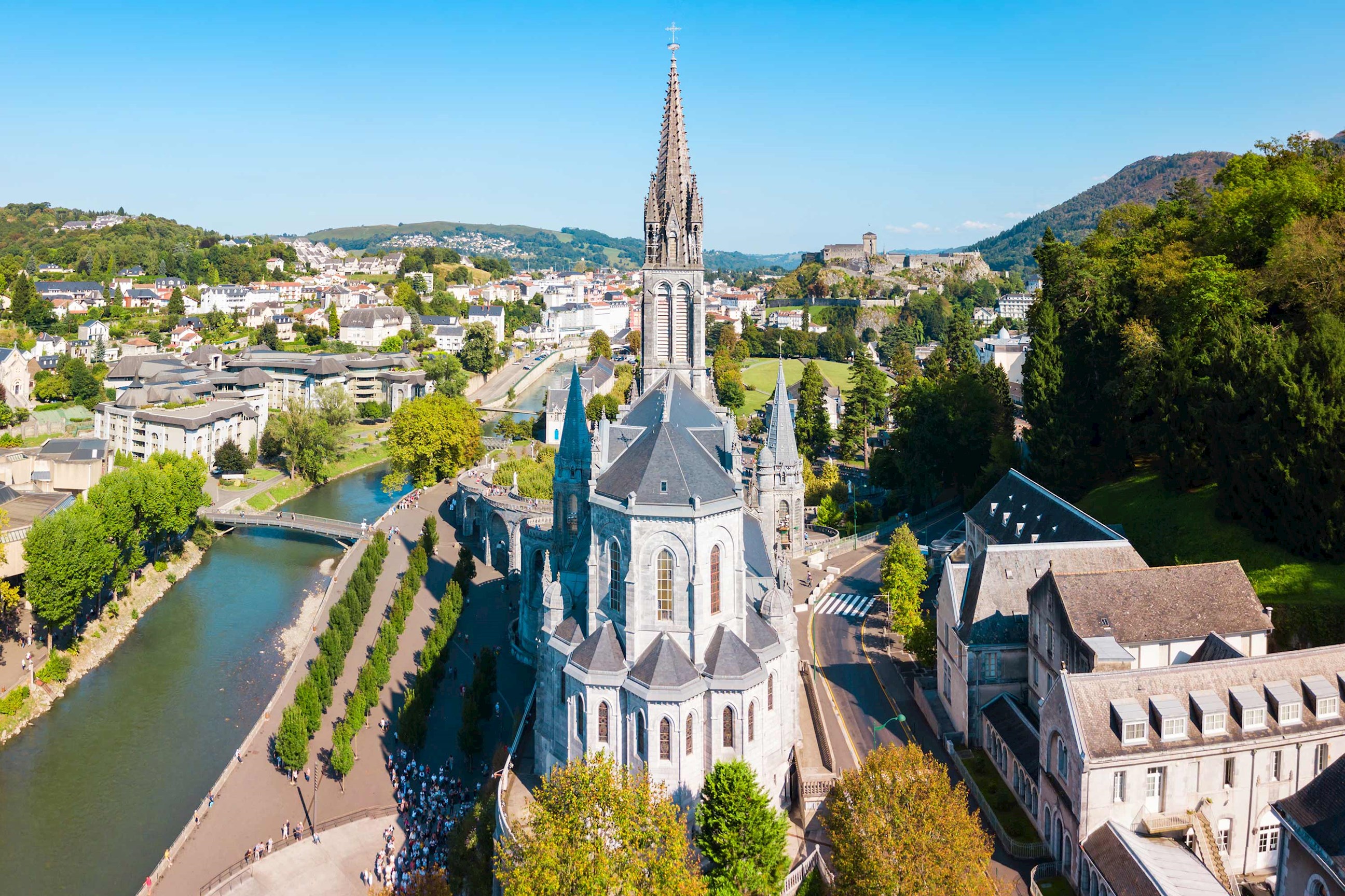 Cathedral in Lourdes, France