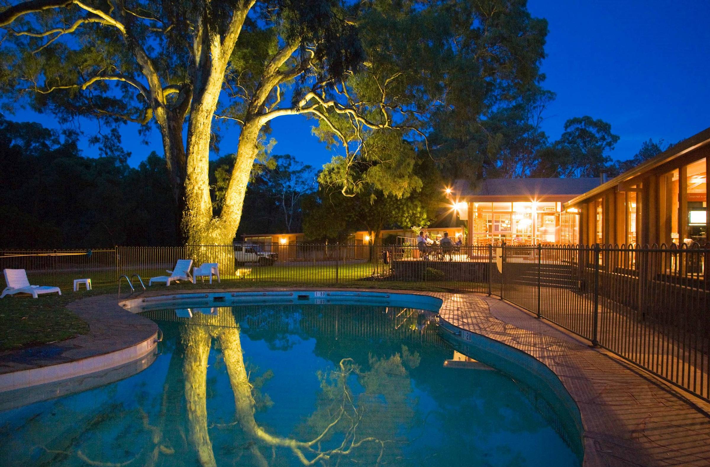 Swimming pool in Wilpena Pound Resort in Flinders Ranges, Australia