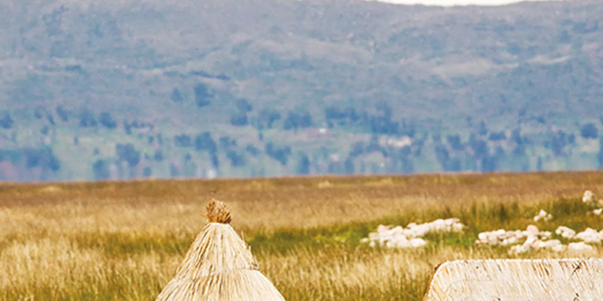 Women by Lake Titicaca in Peru