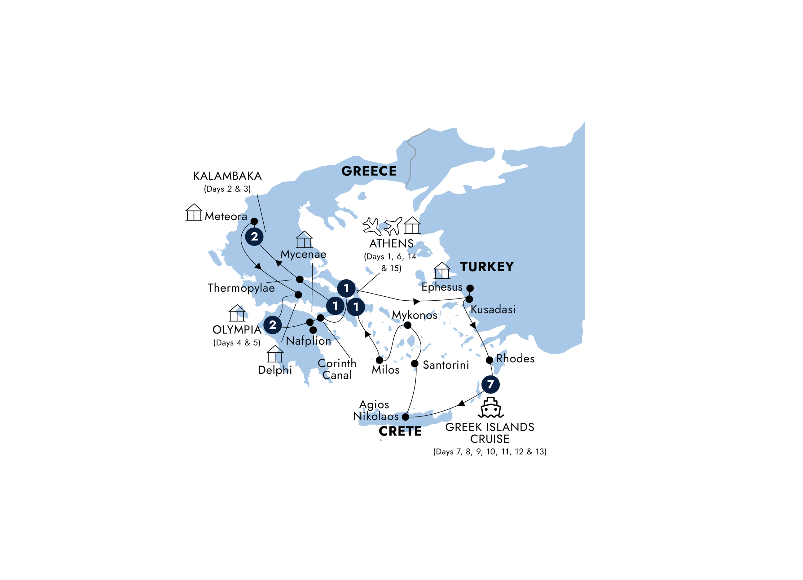 Map Grecian Fables Guided Tour 2026