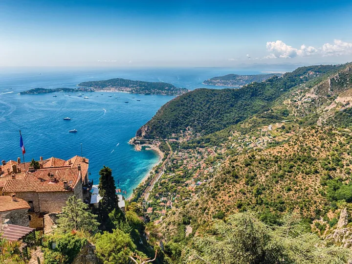 View Over The Coastline Of The French Riviera Eze France
