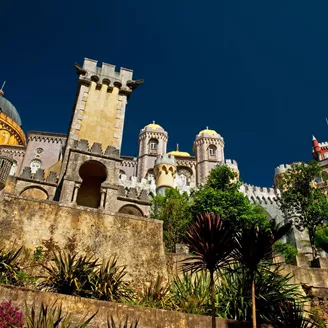 National Palace of Sintra just outside Lisbon, Portugal