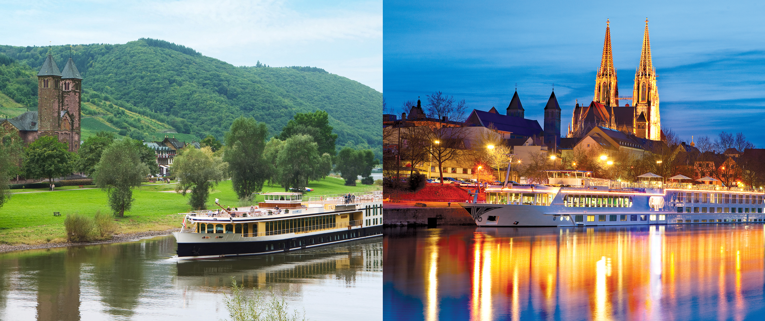 Split-screen image of Trafalgar Verity and Trafalgar Reverie