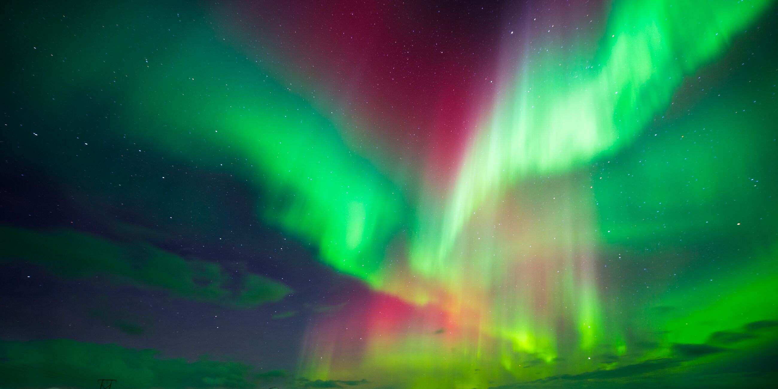 Aurora Borealis Or Northern Lights in Iceland