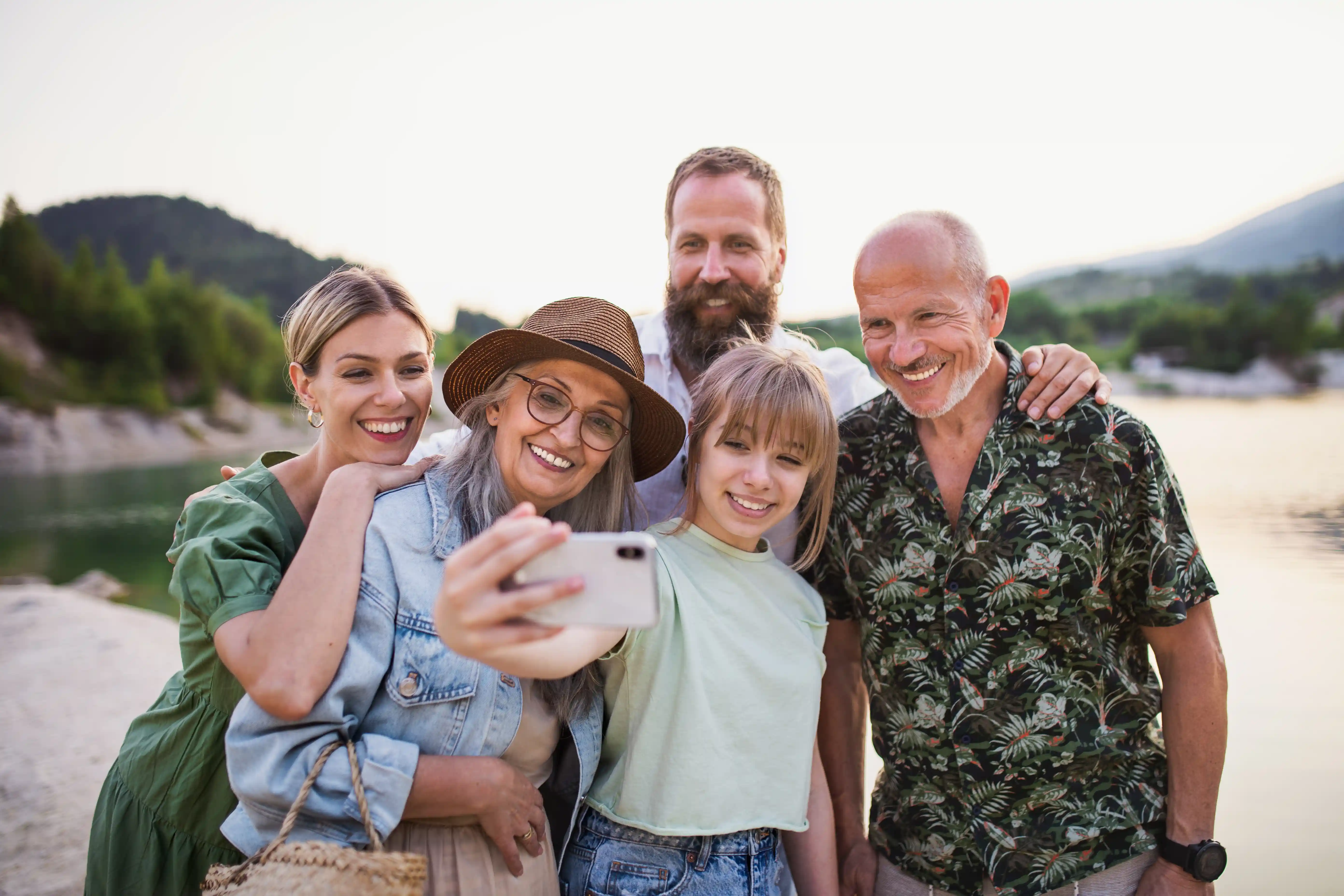 Multigeneration Family On Hiking Trip On Summer Holiday