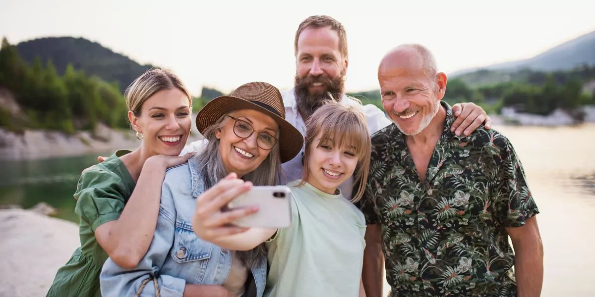 Multigeneration Family On Hiking Trip On Summer Holiday