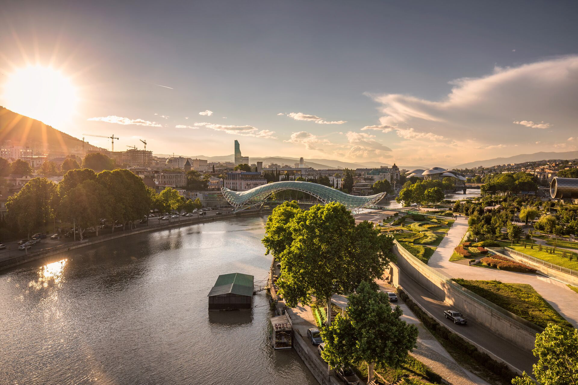 Bridge of Peace in Tbilisi, Georgia