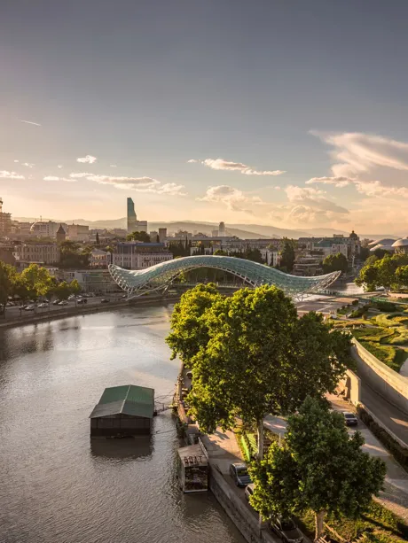 Bridge of Peace in Tbilisi, Georgia