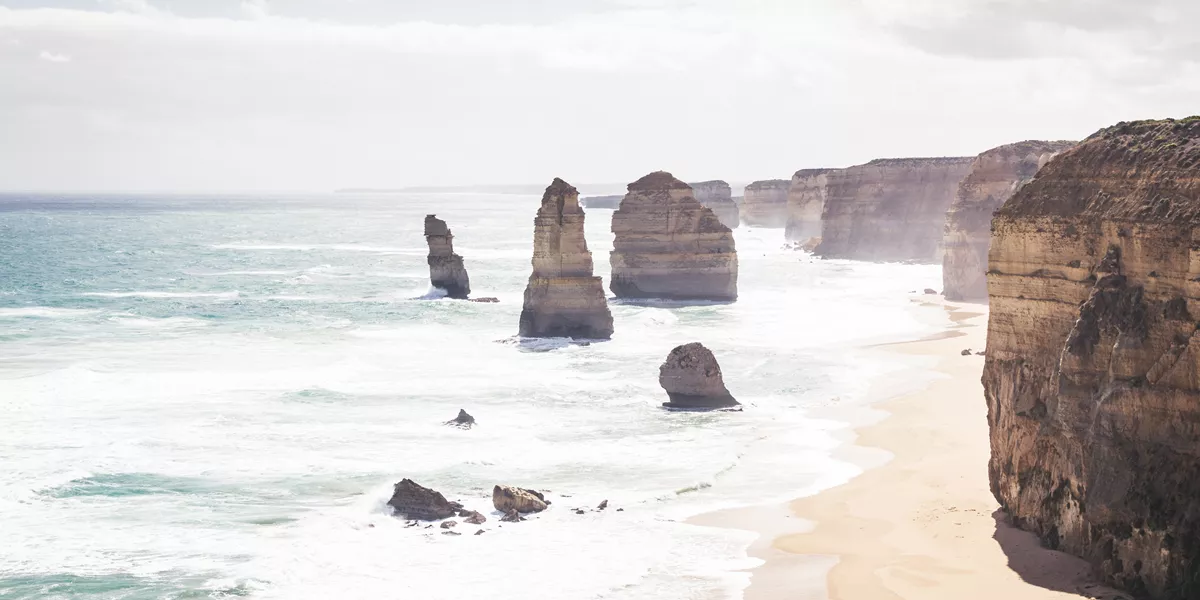 The Twelve Apostles stacks in Australia