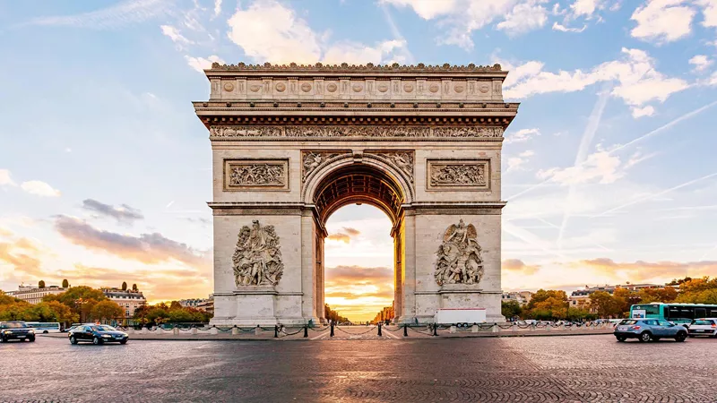 Arc De Triomphe in Paris, France