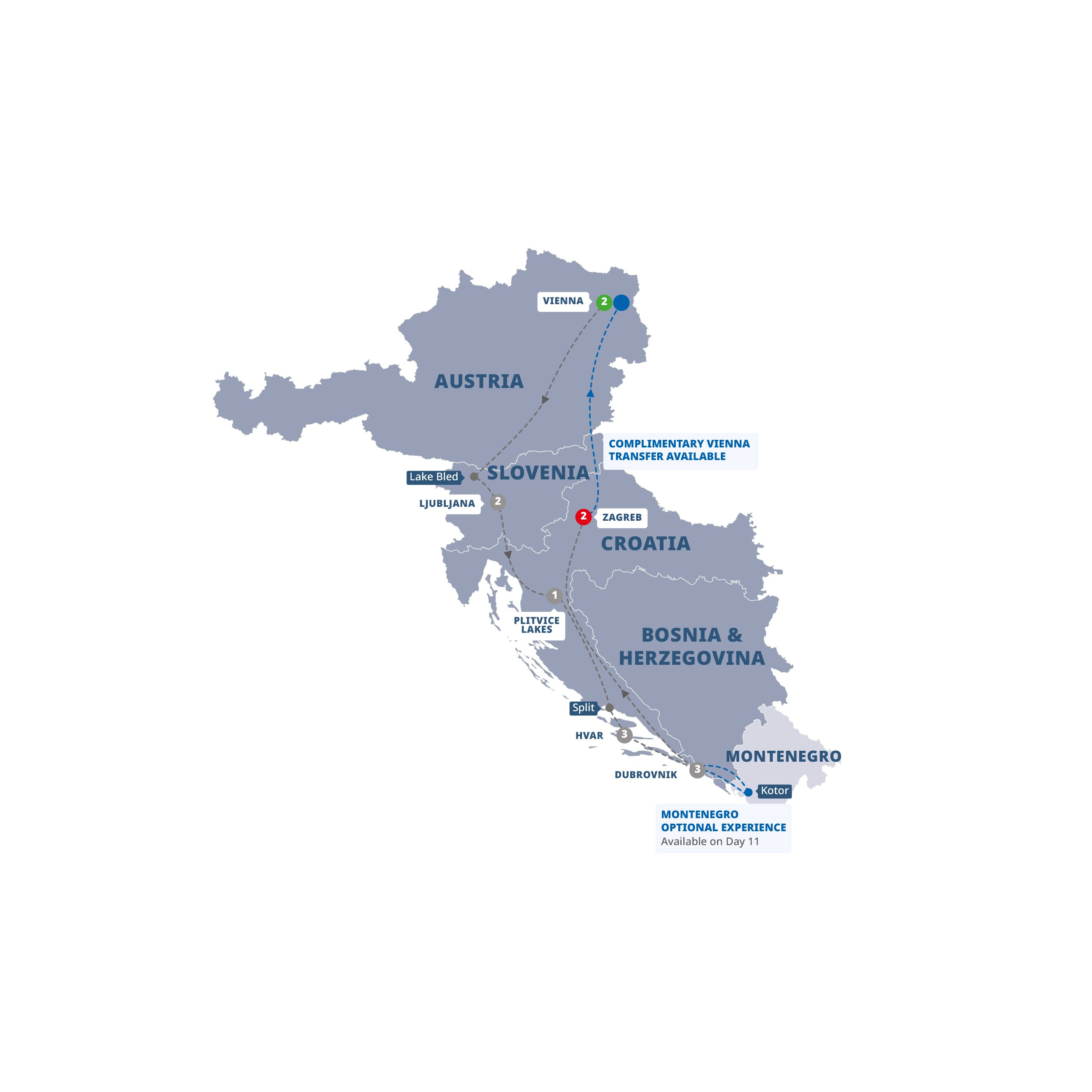 Highlights of Austria, Slovenia & Croatia Trafalgar CA