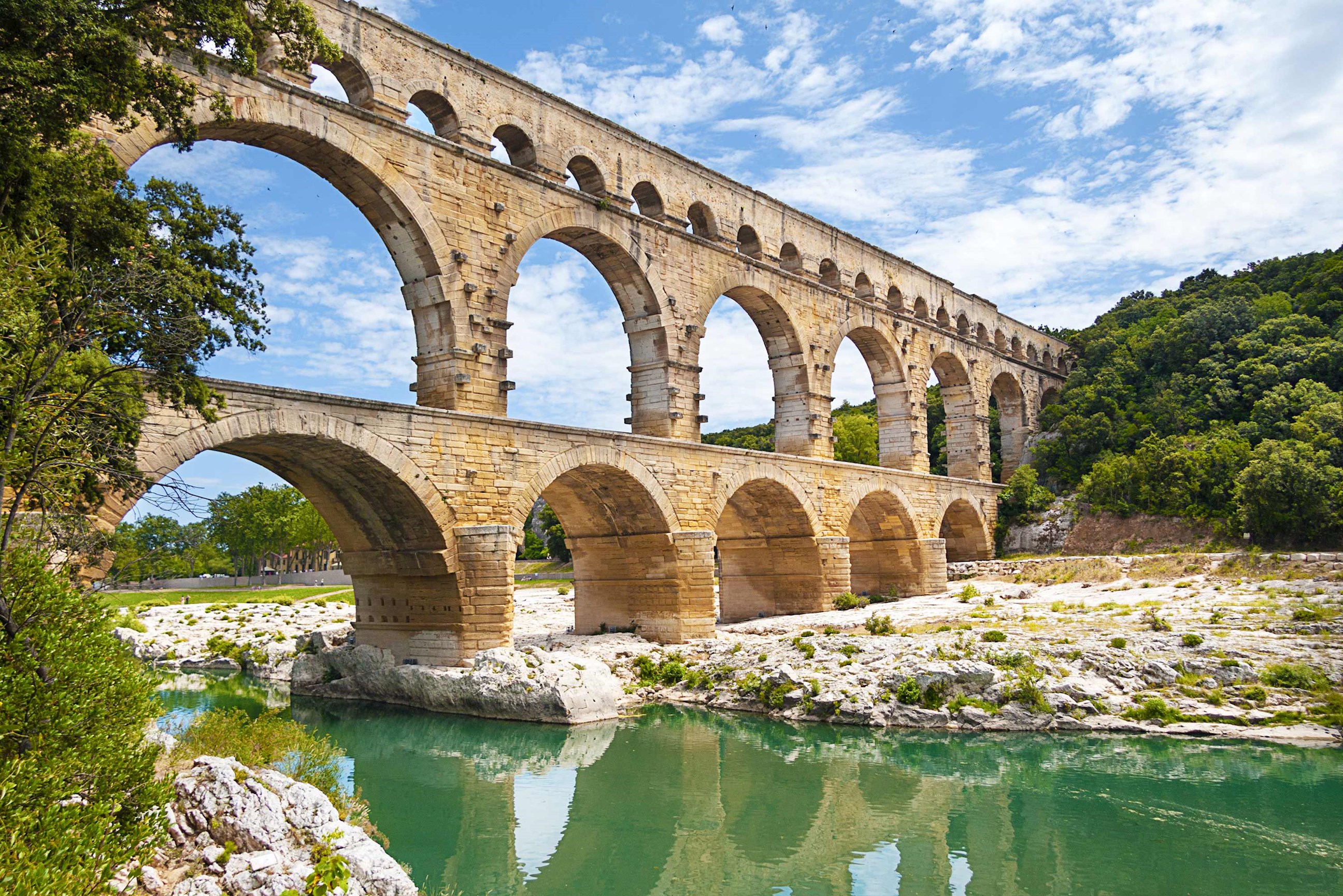 Pont Du Gard Bridge in Nimes, France