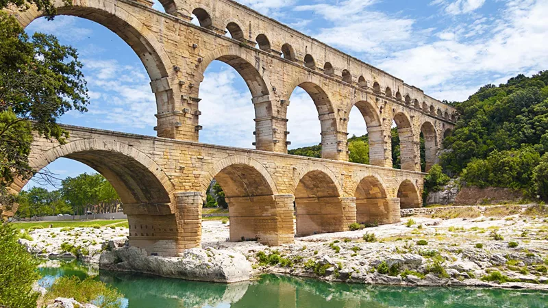 Pont Du Gard Bridge in Nimes, France