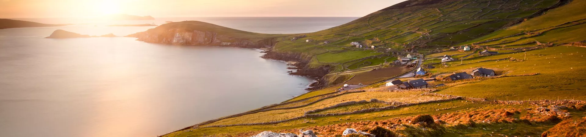 Coumeenole Beach at aunset in Kerry, Ireland