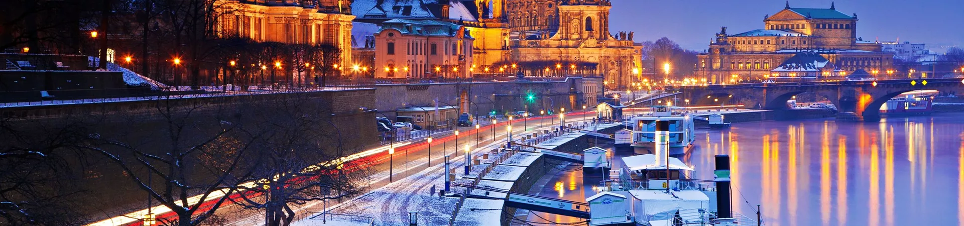Dresden in Winter Germany